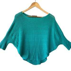 Wooden Ships Aqua Crochet Crop Top S